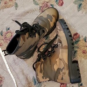 Kendall & Kylie Camo Combat Boot